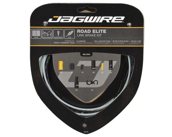 Jagwire Road Elite Link Brake Cable Kit (Black) (1.5mm) (1350/2350mm) (w/ Housing)