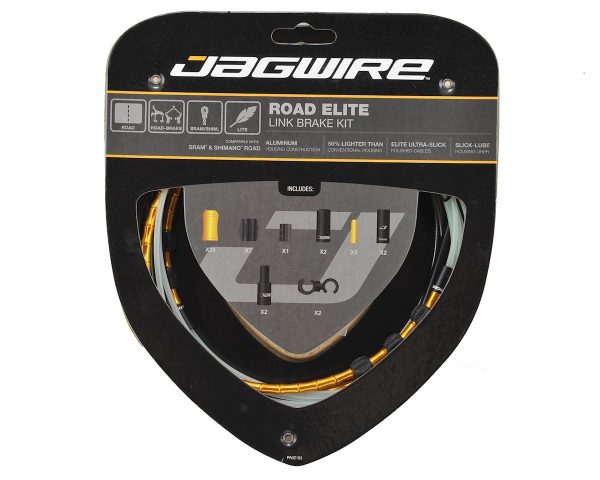 Jagwire Road Elite Link Brake Cable Kit (Gold) (1.5mm) (1350/2350mm) (w/ Housing)