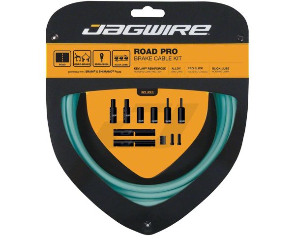 Jagwire Road Pro Brake Cable Kit (Bianchi Celeste) (Stainless) (1.5mm) (1500/2800mm) (w/ Housing)