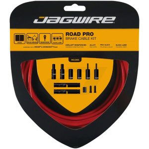 Jagwire Road Pro Brake Cable Kit (Red) (Stainless) (1.5mm) (1500/2800mm) (w/ Housing)