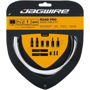 Jagwire Road Pro Brake Cable Kit (White) (Stainless) (1.5mm) (1500/2800mm) (w/ Housing)