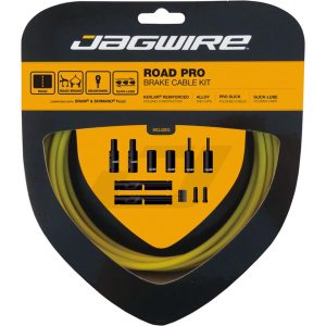 Jagwire Road Pro Brake Cable Kit (Yellow) (Stainless) (1.5mm) (1500/2800mm) (w/ Housing)