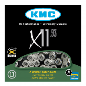 Kmc | X11.93 Chain 11 Speed Chain Silver/blk, 11 Speed, 118 Links