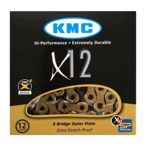 Kmc | X12 Ti Nitride 12 Speed Chain Gold/black, 12 Speed, Ti Nitride