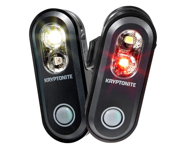 Kryptonite Avenue F-70/R-35 Dual Headlight/Tail Light Set (Black) (70/35 Lumens)