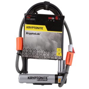 Kryptonite KryptoLok STD U-Lock with 4' Flex Cable and Bracket