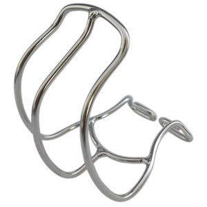 MKS Stainless Half Cage Toe Clips (Chrome) (Large) (Pair)