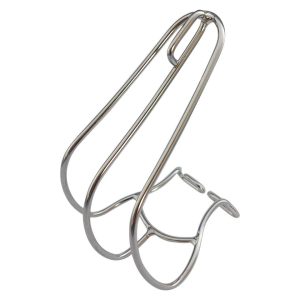 MKS Stainless Steel Cage Toe Clips (Silver) (Pair) (M)