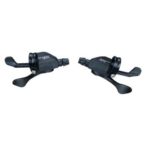 Microshift MarvoLT Xpress Trigger Shifters (Black) (Pair) (2/3 x 9 Speed) (Shimano Compatible)