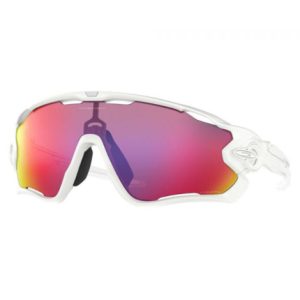 Oakley Jawbreaker Prizm Sunglasses - Polished White Frame / Prizm Road / OO9290-5531