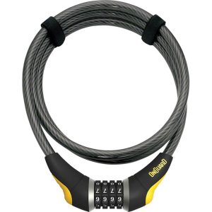 Onguard Akita Resettable Combo Cable Lock (Grey/Yellow) (6' x 12mm)