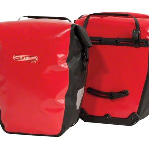 Ortlieb Back-Roller City Rear Panniers (Red/Black) (40L) (Pair)