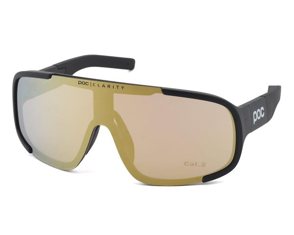 POC Aspire Sunglasses (Uranium Black) (Violet Gold Mirror)