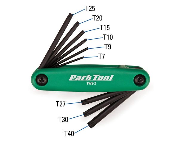 Park Tool TWS2C Torx Compatible Star-Shaped Driver Set