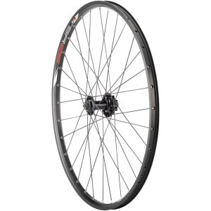 Quality Wheels Value Double Wall Series Disc Front Wheel (Black) (QR x 100mm) (26") (6-Bolt) (Tubele