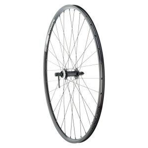 Quality Wheels Value Double Wall Series Disc/Rim Front Wheel (Black) (QR x 100mm) (700c) (Centerlock