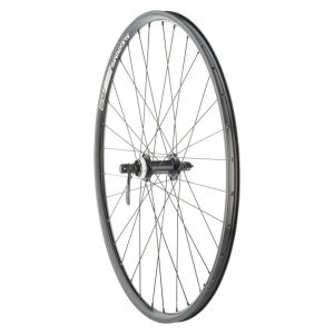 Quality Wheels Value Double Wall Series Rim/Disc Front Wheel (Black) (QR x 100mm) (26") (Centerlock/