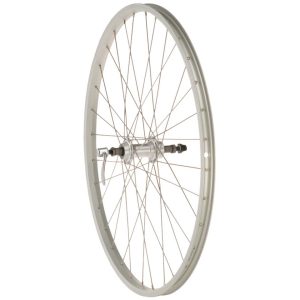 Quality Wheels Value Single Wall Series Rear Wheel (Silver) (Freewheel) (QR x 135mm) (26")