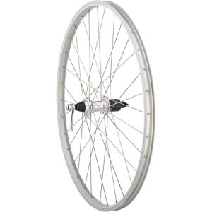 Quality Wheels Value Single Wall Series Rear Wheel (Silver) (Shimano HG) (QR x 135mm) (26")