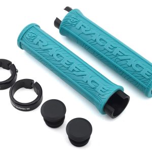 Race Face Half Nelson Lock-On Grips (Turquoise)