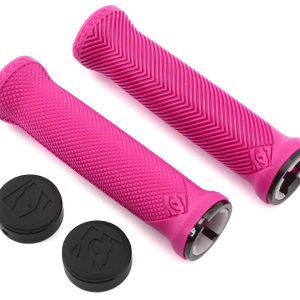 Race Face Love Handle Grips (Neon Pink)