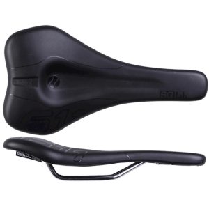 SQlab 611 Ergowave Saddle (Black) (Chromoly Rails) (130mm)