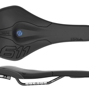 SQlab 611 Ergowave Saddle (Black) (S-Tube Rails) (140mm)