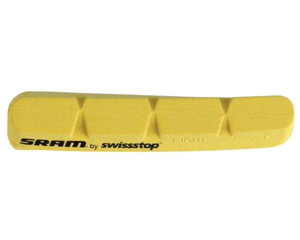 SRAM Carbon Rim Brake Pad Inserts (Yellow) (1 Pair) (Shimano/SRAM)