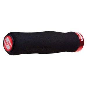 SRAM Foam Contour Locking Grips (Black/Red) (129mm)