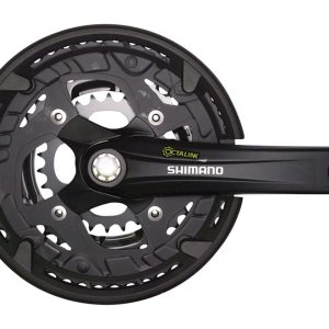 Shimano Alivio T4010 Octalink Crankset w/ Chainguard (3 x 9 Speed) (175mm) (48/36/26T)