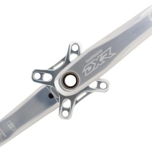 Shimano DXR Crankset (Silver/Black) (Chainring Sold Separately) (165mm)