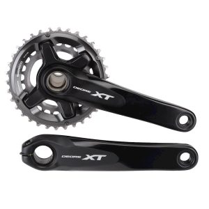 Shimano Deore XT M8000-2 Crankset (Black) (2 x 11 Speed) (175mm) (34/24T)