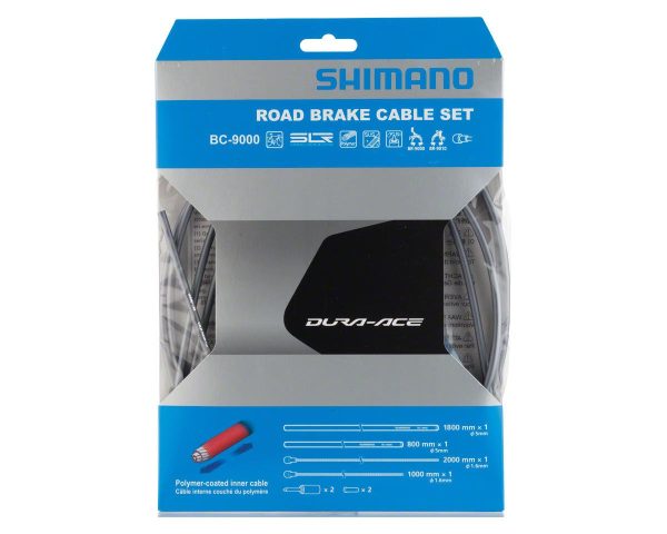 Shimano Dura-Ace BC-9000 Road Brake Cable Set (High-Tech Grey) (Polymer-Coated) (1.6mm) (1000/2050mm