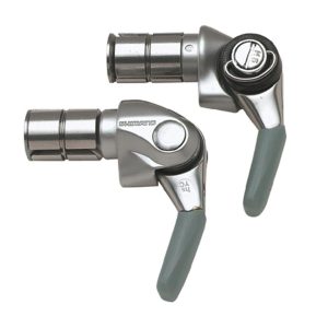 Shimano Dura-Ace SL-BS77 Bar End Shifters (Silver) (Pair) (2/3 x 9 Speed)