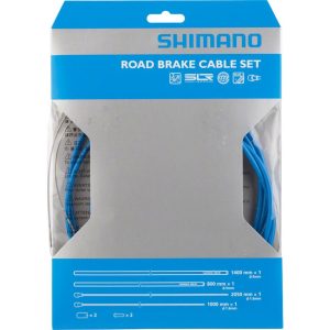 Shimano Road PTFE Brake Cable & Housing Set (Blue) (1.6mm) (1000/2050mm)