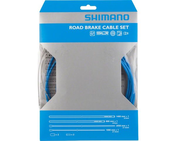 Shimano Road PTFE Brake Cable & Housing Set (Blue) (1.6mm) (1000/2050mm)