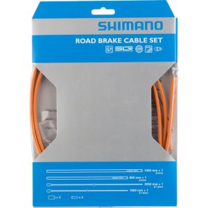 Shimano Road PTFE Brake Cable & Housing Set (Orange) (1.6mm) (1000/2050mm)