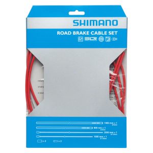 Shimano Road PTFE Brake Cable & Housing Set (Red) (1.6mm) (1000/2050mm)