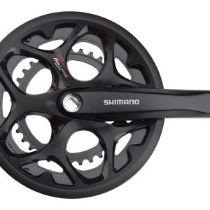 Shimano Tourney FC-A070 Crankset (Black) (2 x 7/8 Speed) (Square Taper) (170mm) (50/34T) (Riveted) (