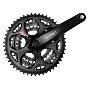 Shimano Tourney FC-A073 Crankset (Black) (3 x 7/8 Speed) (Square Taper) (170mm) (50/39/30T) (Riveted