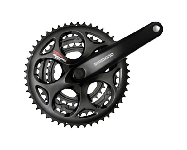 Shimano Tourney FC-A073 Crankset (Black) (3 x 7/8 Speed) (Square Taper) (170mm) (50/39/30T) (Riveted