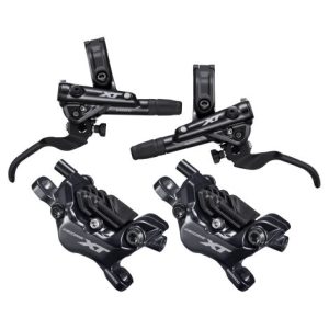 Shimano XT M8120 Front And Rear Disc Brake Set - Black / Pair / Front 850mm / 1450mm