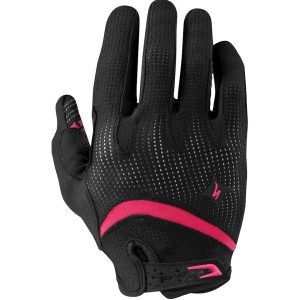 Specialized Women's Body Geometry Gel Long Finger Gloves (Black/Pink) (XL)