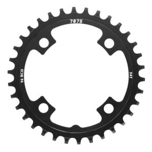 SunRace Narrow-Wide MX00 Alloy Chainring - 96BCD - 4 Arm, 96mm / 30 / Black