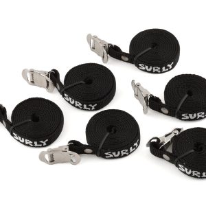 Surly Junk Strap 120cm Rack Straps (Black) (6 Pack)