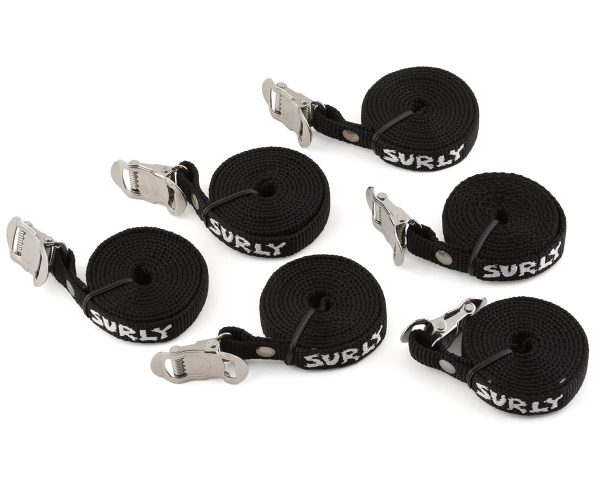 Surly Junk Strap 120cm Rack Straps (Black) (6 Pack)