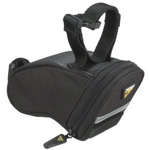 Topeak Aero Wedge Saddle Bags (Black) (w/ Strap) (XS)