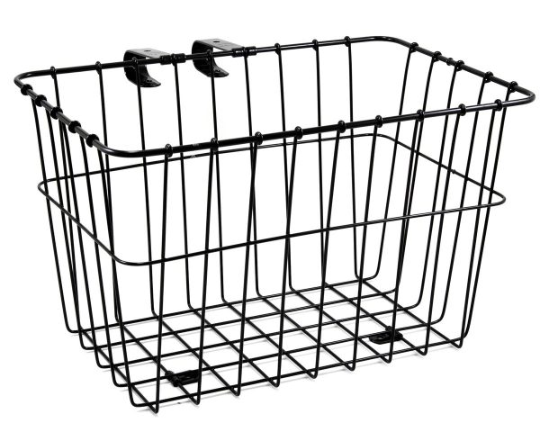 Wald 135 Bolt-On Front Bike Grocery Basket (Black)