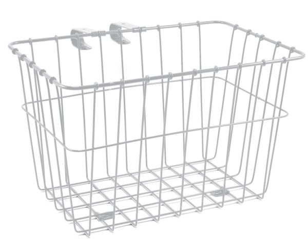 Wald 135 Bolt-On Front Bike Grocery Basket (White)