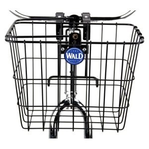 Wald 3114 Front Quick Release Basket w/ Bolt-On Mount (Gloss Black)